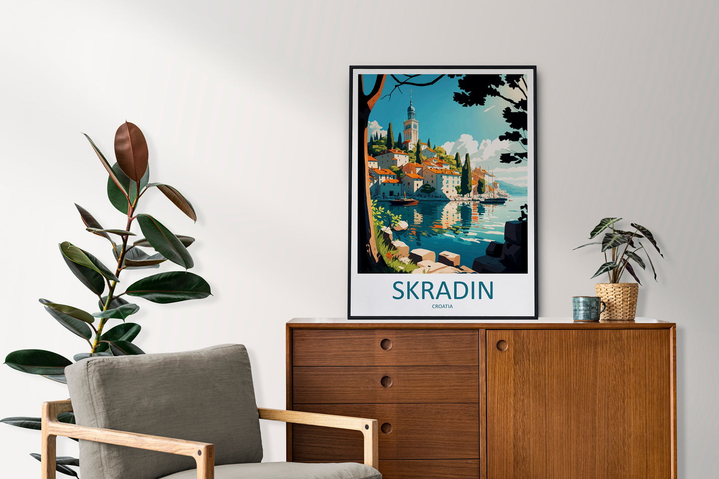 Skradin Travel Print Wall Art Skradin Wall Hanging Home Décor Skradin Gift Art Lovers Croatia Art Lover Gift Skradin Travel Poster Wall Art