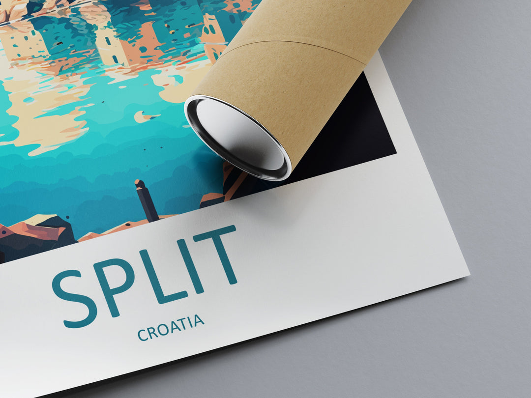 Split Travel Print Wall Art Split Wall Hanging Home Décor Split Gift Art Lovers Croatia Art Lover Gift Split Travel Poster Wall Art