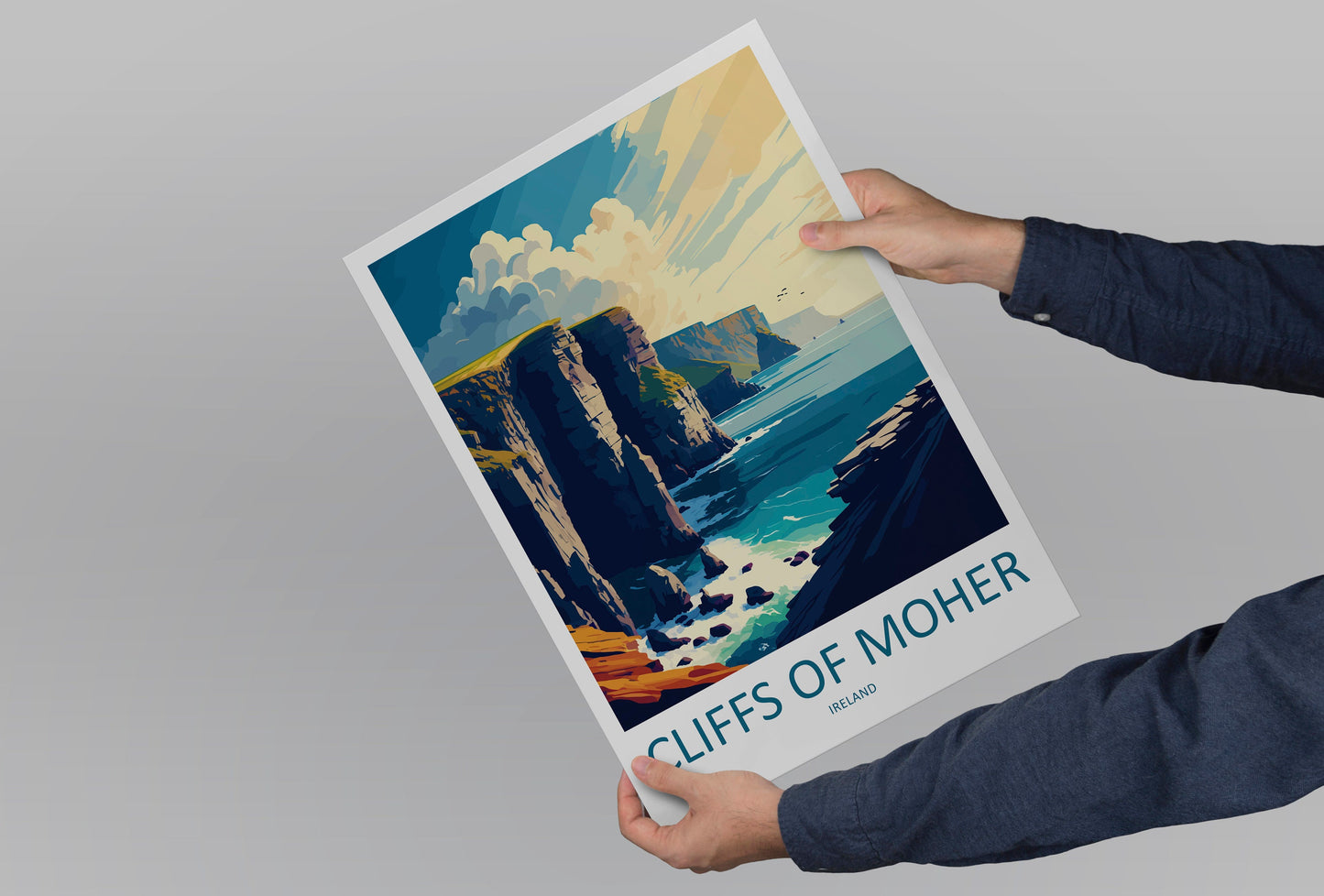 Cliffs of Moher Print Cliffs of Moher Home Décor Landscape Art Print Cliffs of Moher Wall Art for Ireland Enthusiast Gift Wall Hanging Art