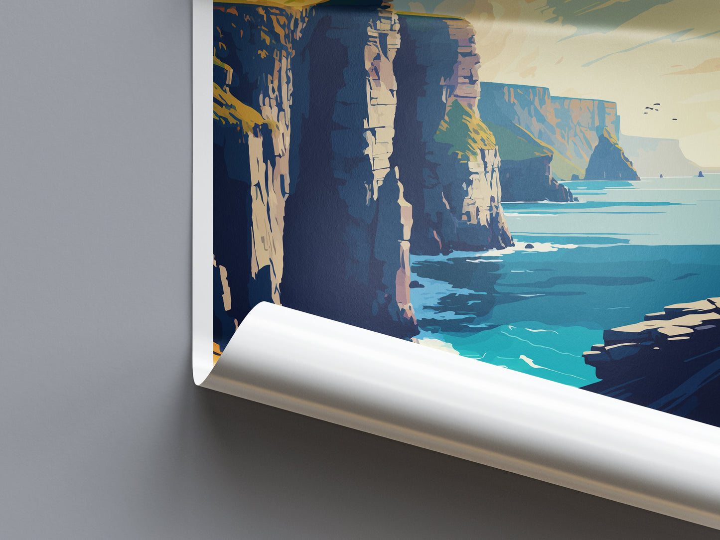 Cliffs of Moher Print Cliffs of Moher Home Décor Landscape Art Print Cliffs of Moher Wall Art for Ireland Enthusiast Gift Wall Hanging Art