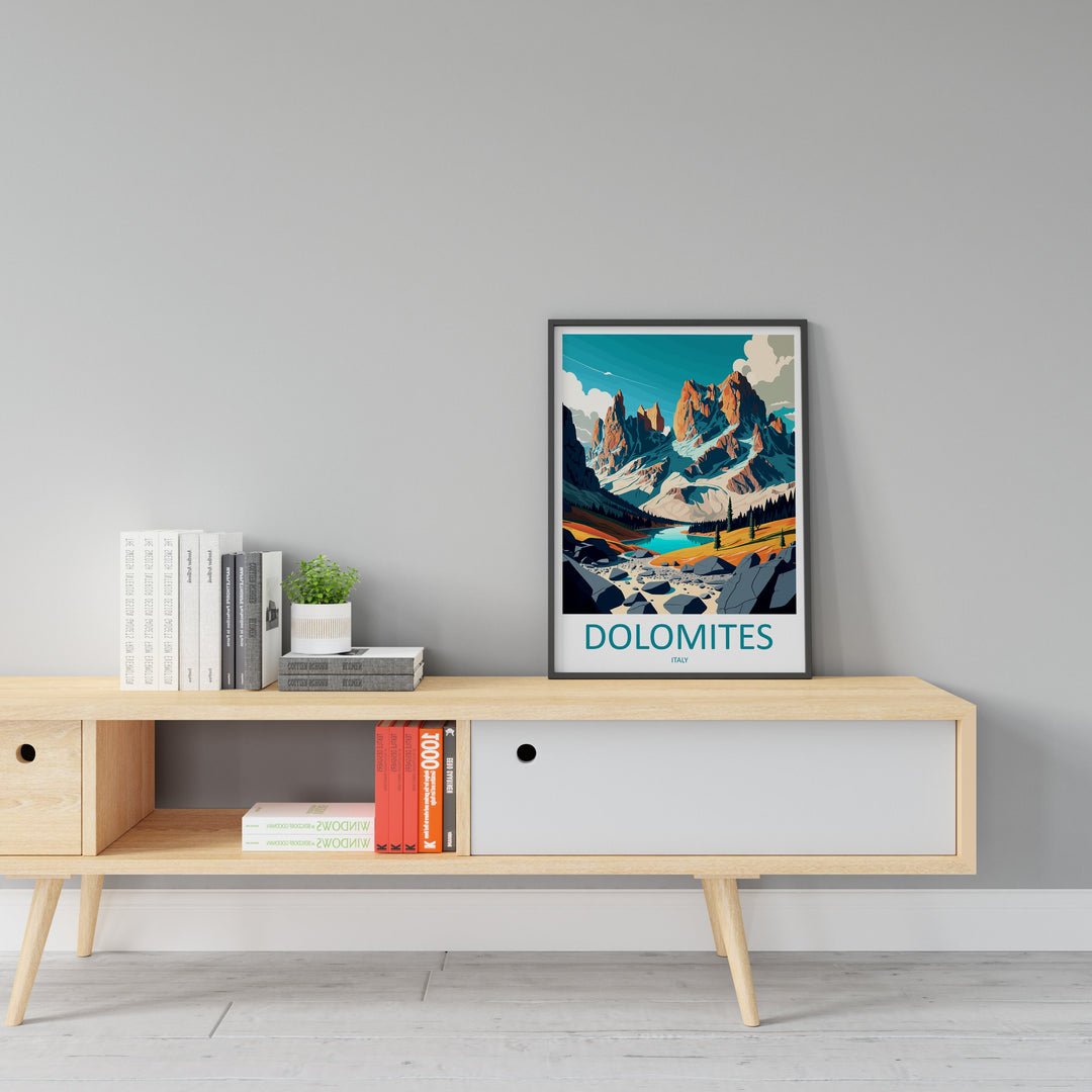 Dolomites Travel Print Dolomites Home Décor Dolomitic Alps Art Print Dolomite Mountains Room Print For Italian Mountains Gift Art Poster Art