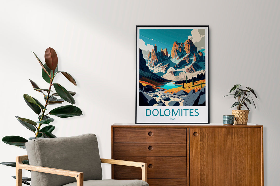 Dolomites Travel Print Dolomites Home Décor Dolomitic Alps Art Print Dolomite Mountains Room Print For Italian Mountains Gift Art Poster Art