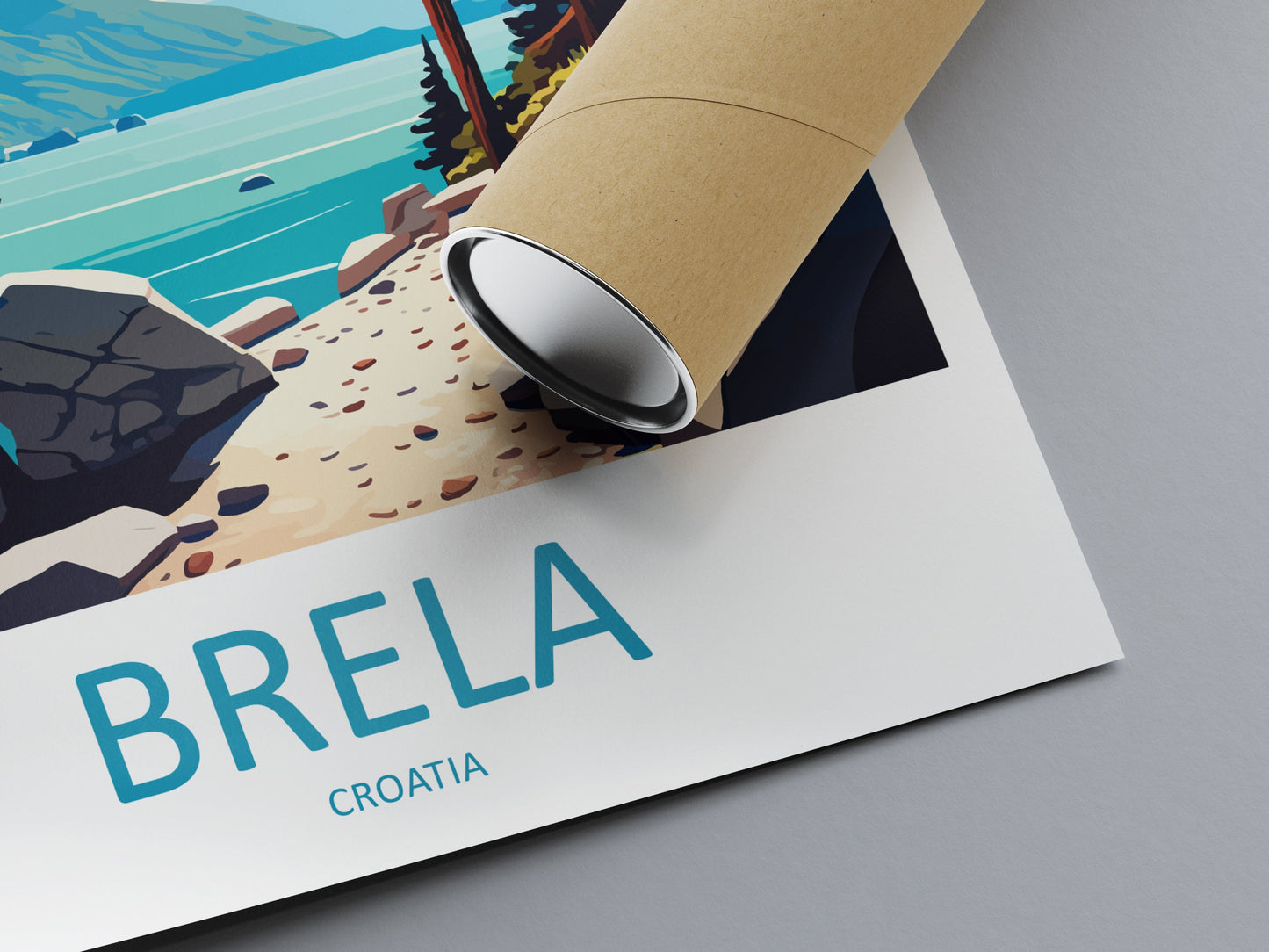 Brela Travel Print Wall Art Brela Wall Hanging Home Décor Brela Gift Art Lovers Croatia Art Lover Gift Brela Travel Poster Wall Art