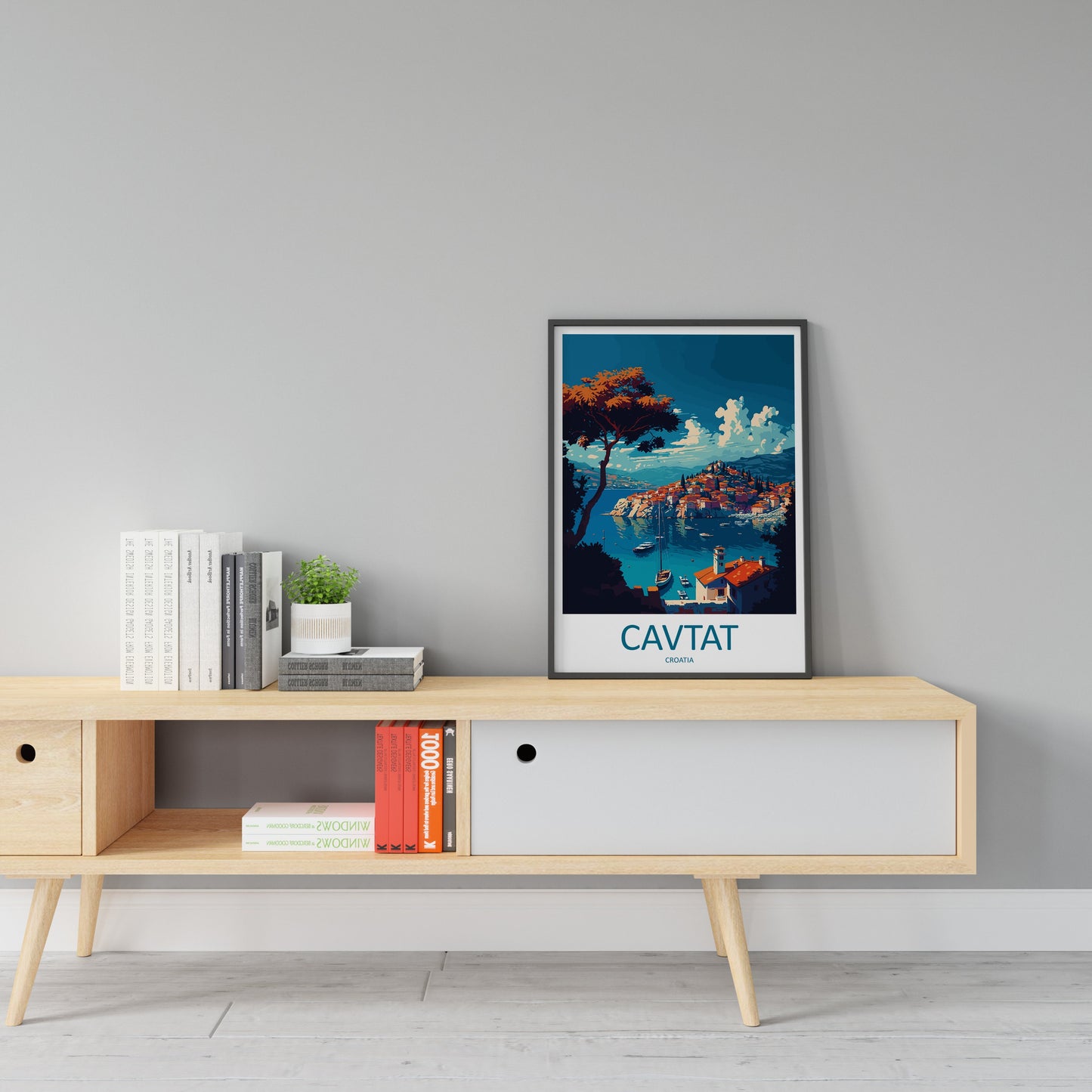 Cavtat Travel Print Wall Art Cavtat Wall Hanging Home Décor Cavtat Gift Art Lovers Croatia Art Lover Gift Cavtat Travel Poster Wall Art