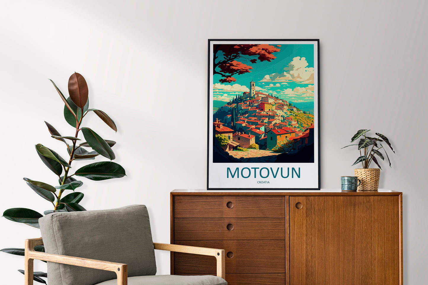 Motovun Travel Print Wall Art Motovun Wall Hanging Home Décor Motovun Gift Art Lovers Croatia Art Lover Gift Motovun Travel Poster Art