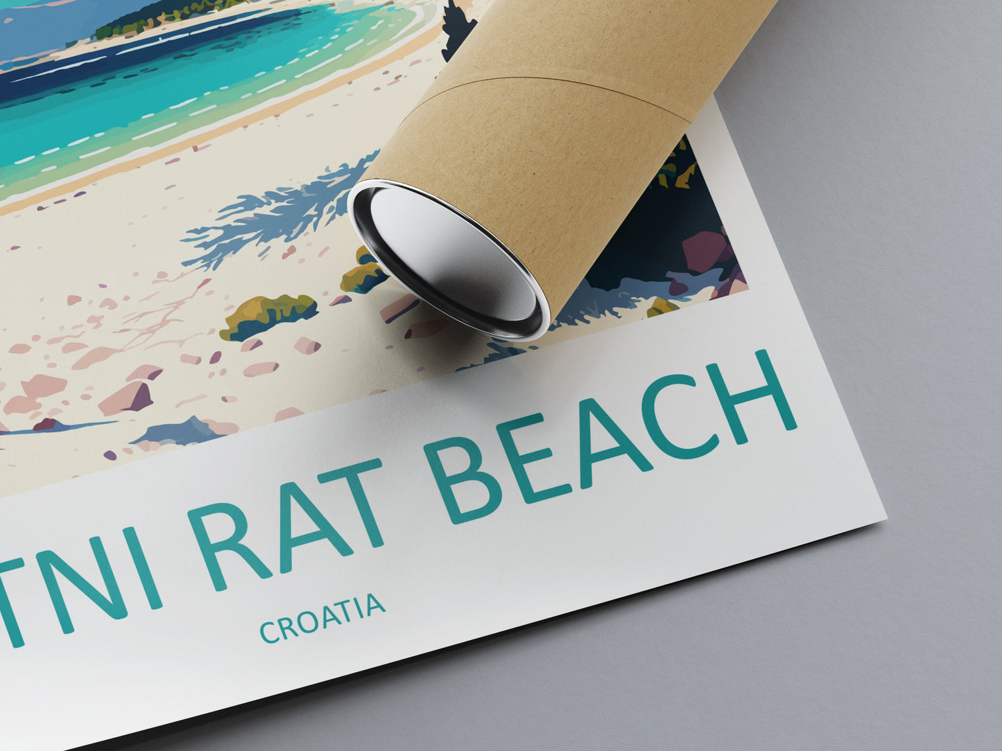 Zlatni Rat Beach Travel Print Wall Art Zlatni Rat Beach Wall Hanging Home Décor Zlatni Rat Beach Gift Art Lovers Croatia Art Lover Gift
