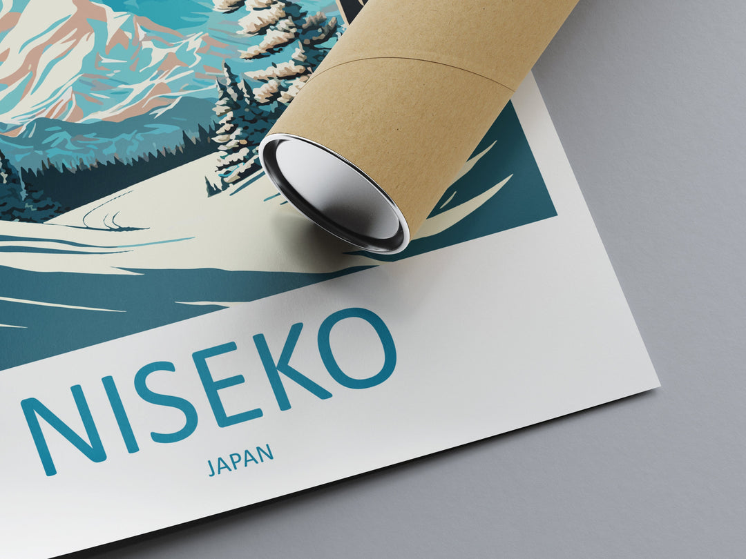 Niseko Travel Print Wall Art Niseko Wall Hanging Home Décor Niseko Gift Art Lovers Ski Art Lover Gift Niseko Print Skiing Niseko Ski Art