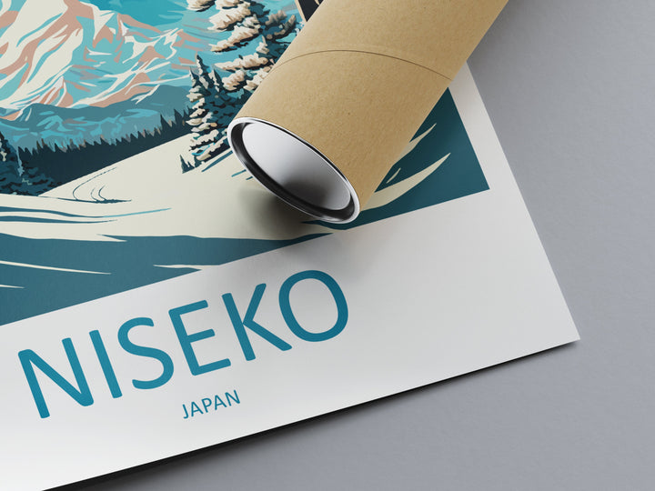 Niseko Travel Print Wall Art Niseko Wall Hanging Home Décor Niseko Gift Art Lovers Ski Art Lover Gift Niseko Print Skiing Niseko Ski Art