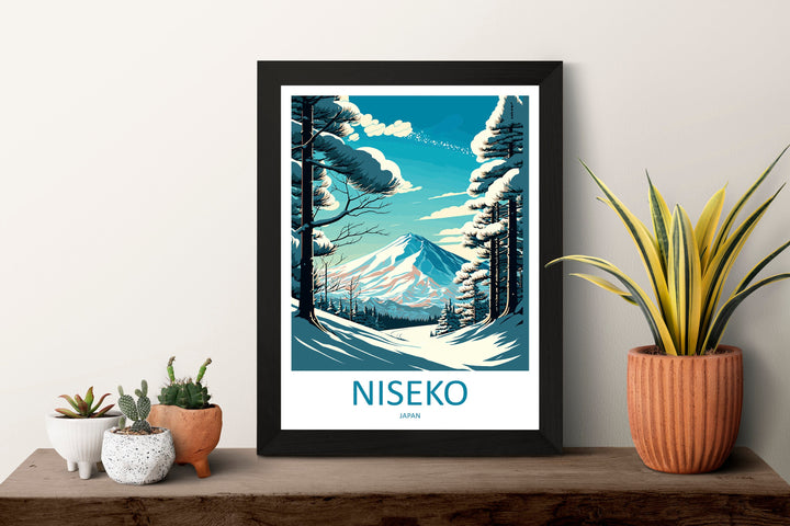 Niseko Travel Print Wall Art Niseko Wall Hanging Home Décor Niseko Gift Art Lovers Ski Art Lover Gift Niseko Print Skiing Niseko Ski Art