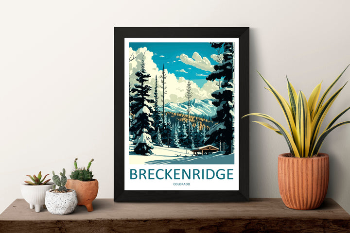 Breckenridge Travel Print Wall Art Breckenridge Wall Hanging Home Décor Breckenridge Gift Art Lovers Ski Art Lover Gift Breckenridge Print
