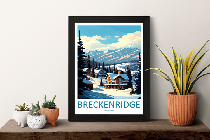 Breckenridge Travel Print Wall Art Breckenridge Wall Hanging Home Décor Breckenridge Gift Art Lovers Ski Art Lover Gift Breckenridge Print