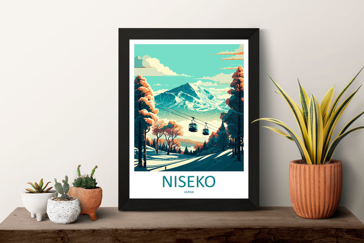 Niseko Travel Print Wall Art Niseko Wall Hanging Home Décor Niseko Gift Art Lovers Ski Art Lover Gift Niseko Print Skiing Niseko Ski Art