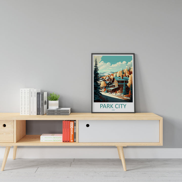 Park City Travel Print Wall Art Park City Wall Hanging Home Décor Park City Gift Art Lovers Ski Art Lover Gift Park City Print Skiing Print