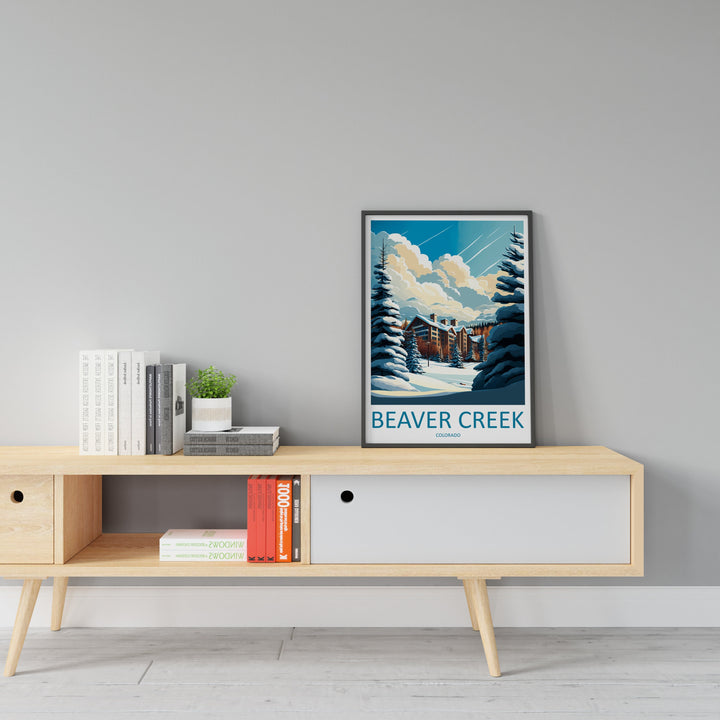 Beaver Creek Travel Print Wall Art Beaver Creek Wall Hanging Home Décor Beaver Creek Gift Art Lovers Ski Art Lover Gift Beaver Creek Print