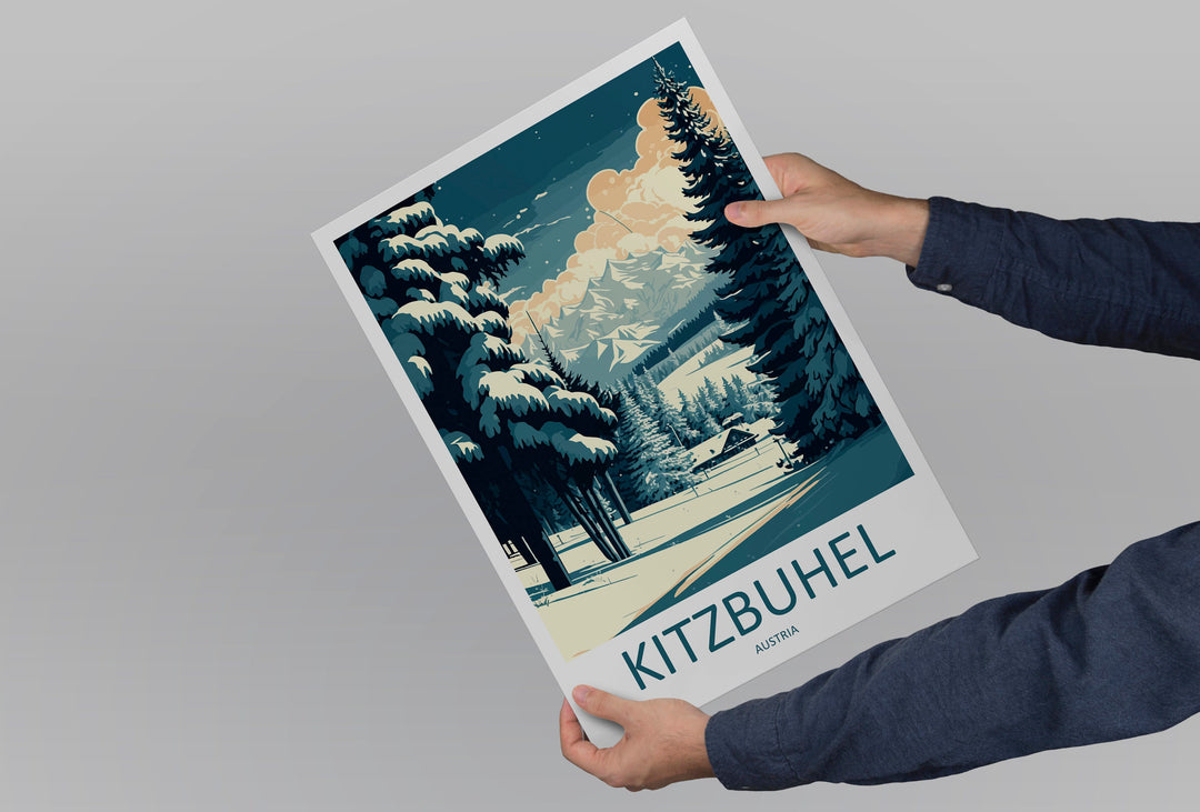 Kitzbuhel Travel Print Wall Art Kitzbuhel Wall Hanging Home Décor Kitzbuhel Gift Art Lovers Ski Art Lover Gift Kitzbuhel Print Austria Ski