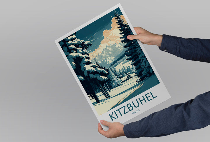 Kitzbuhel Travel Print Wall Art Kitzbuhel Wall Hanging Home Décor Kitzbuhel Gift Art Lovers Ski Art Lover Gift Kitzbuhel Print Austria Ski
