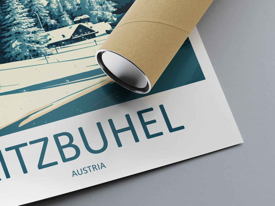 Kitzbuhel Travel Print Wall Art Kitzbuhel Wall Hanging Home Décor Kitzbuhel Gift Art Lovers Ski Art Lover Gift Kitzbuhel Print Austria Ski