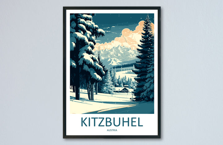 Kitzbuhel Travel Print Wall Art Kitzbuhel Wall Hanging Home Décor Kitzbuhel Gift Art Lovers Ski Art Lover Gift Kitzbuhel Print Austria Ski