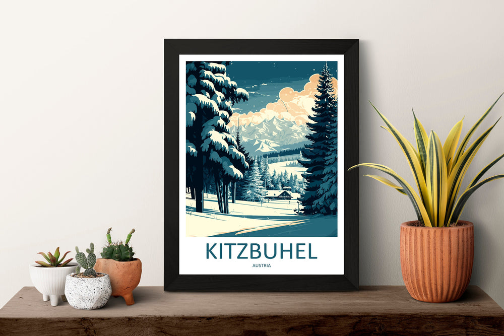 Kitzbuhel Travel Print Wall Art Kitzbuhel Wall Hanging Home Décor Kitzbuhel Gift Art Lovers Ski Art Lover Gift Kitzbuhel Print Austria Ski