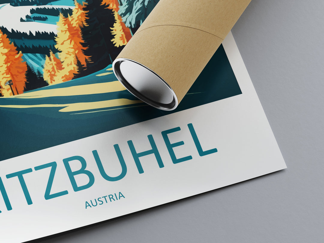 Kitzbuhel Travel Print Wall Art Kitzbuhel Wall Hanging Home Décor Kitzbuhel Gift Art Lovers Ski Art Lover Gift Kitzbuhel Print Austria Ski