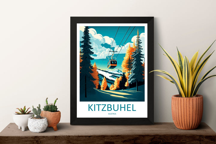 Kitzbuhel Travel Print Wall Art Kitzbuhel Wall Hanging Home Décor Kitzbuhel Gift Art Lovers Ski Art Lover Gift Kitzbuhel Print Austria Ski