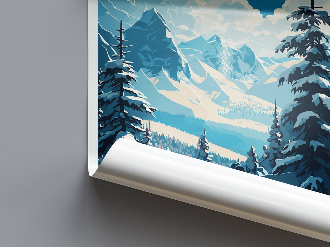 St. Anton Travel Print Wall Art St. Anton Wall Hanging Home Décor St. Anton Gift Art Lovers Ski Art Lover Gift St. Anton Print Skiing Print