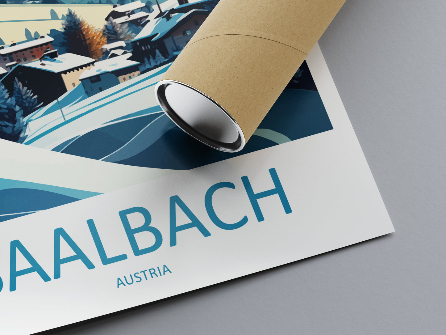 Saalbach Travel Print Wall Art Saalbach Wall Hanging Home Décor Saalbach Gift Art Lovers Austria Art Lover Gift Saalbach Travel Poster