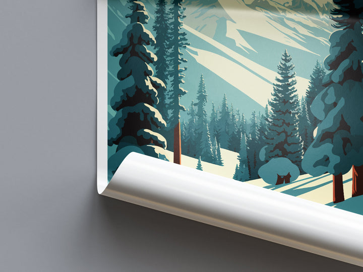 Sun Valley Travel Print Wall Art Sun Valley Wall Hanging Home Décor Sun Valley Gift Art Lovers Ski Art Lover Gift Sun Valley Print Skiing