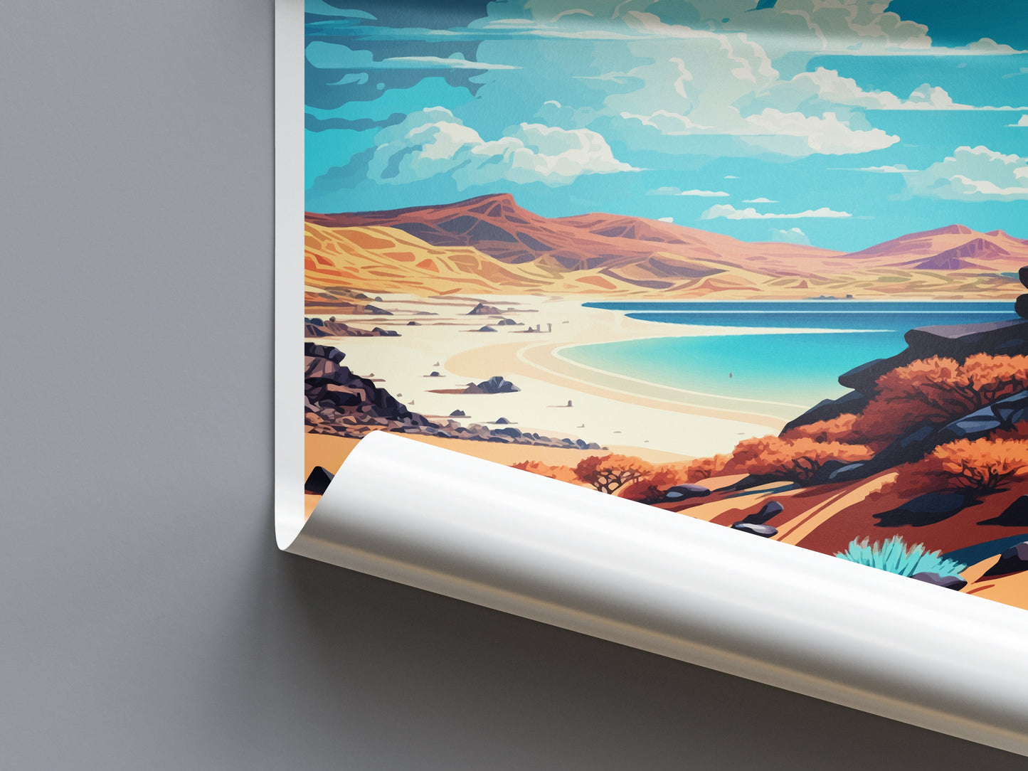 Fuerteventura Travel Print Wall Art Fuerteventura Wall Hanging Home Décor Fuerteventura Gift Art Lovers Spain Art Lover Gift Fuerteventura