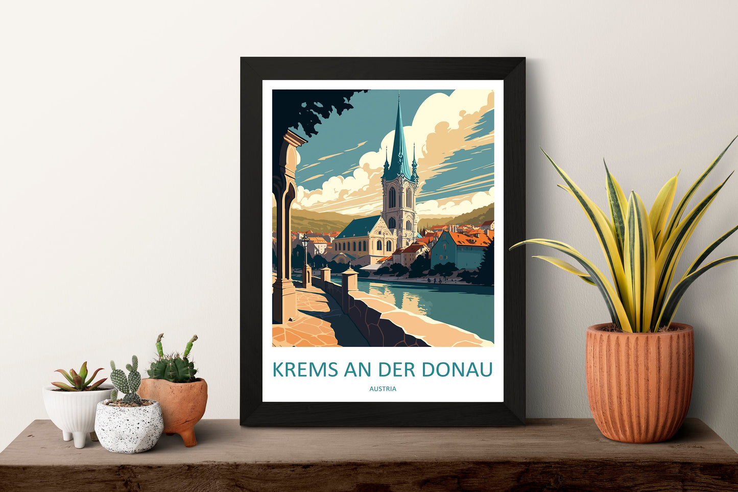Krems An Der Donau Travel Print Wall Art Krems An Der Donau Wall Hanging Home Décor Krems An Der Donau Gift Art Lovers Austria Art Lover Art