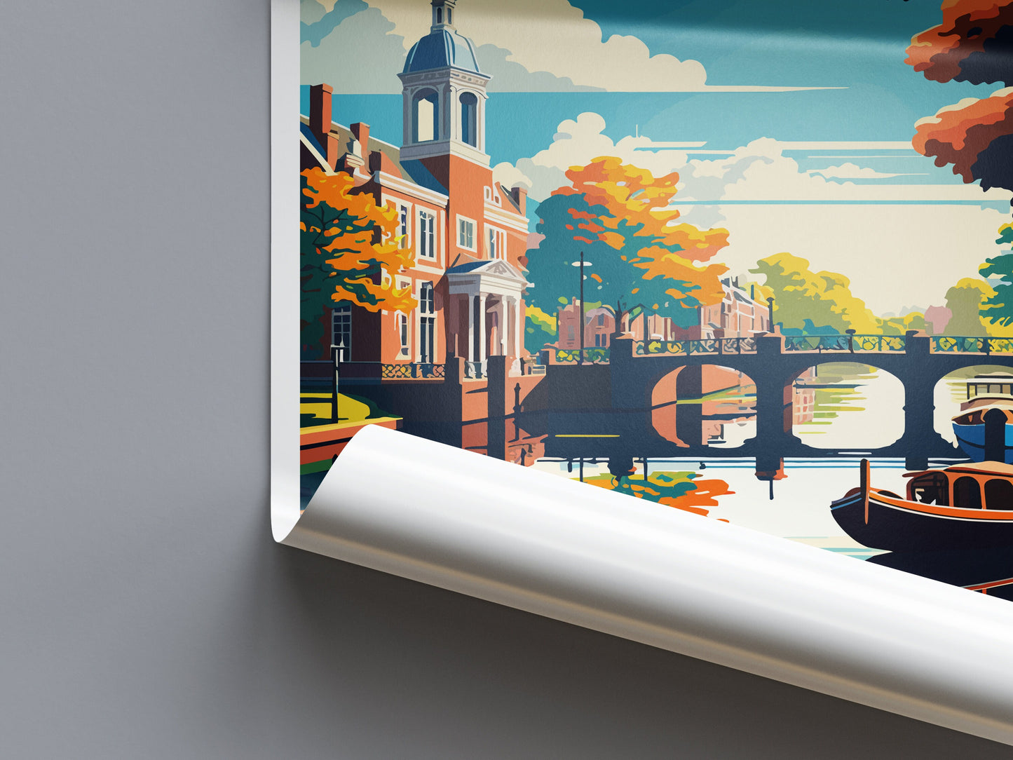 Amstelveen Travel Print Wall Art Amstelveen Wall Hanging Home Décor Amstelveen Gift Art Lovers Netherlands Art Lover Gift Amstelveen Decor