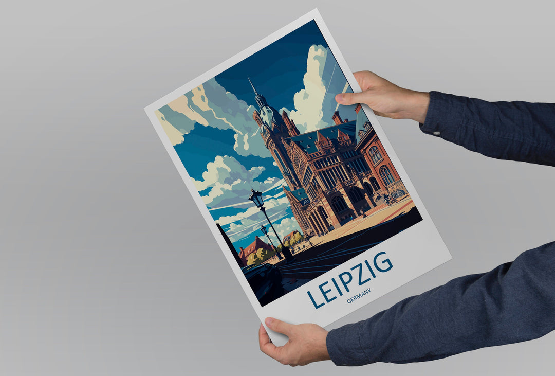 Leipzig Travel Print Wall Art Leipzig Wall Hanging Home Décor Leipzig Gift Art Lovers Germany Art Lover Gift Leipzig Wall Décor Print Gift