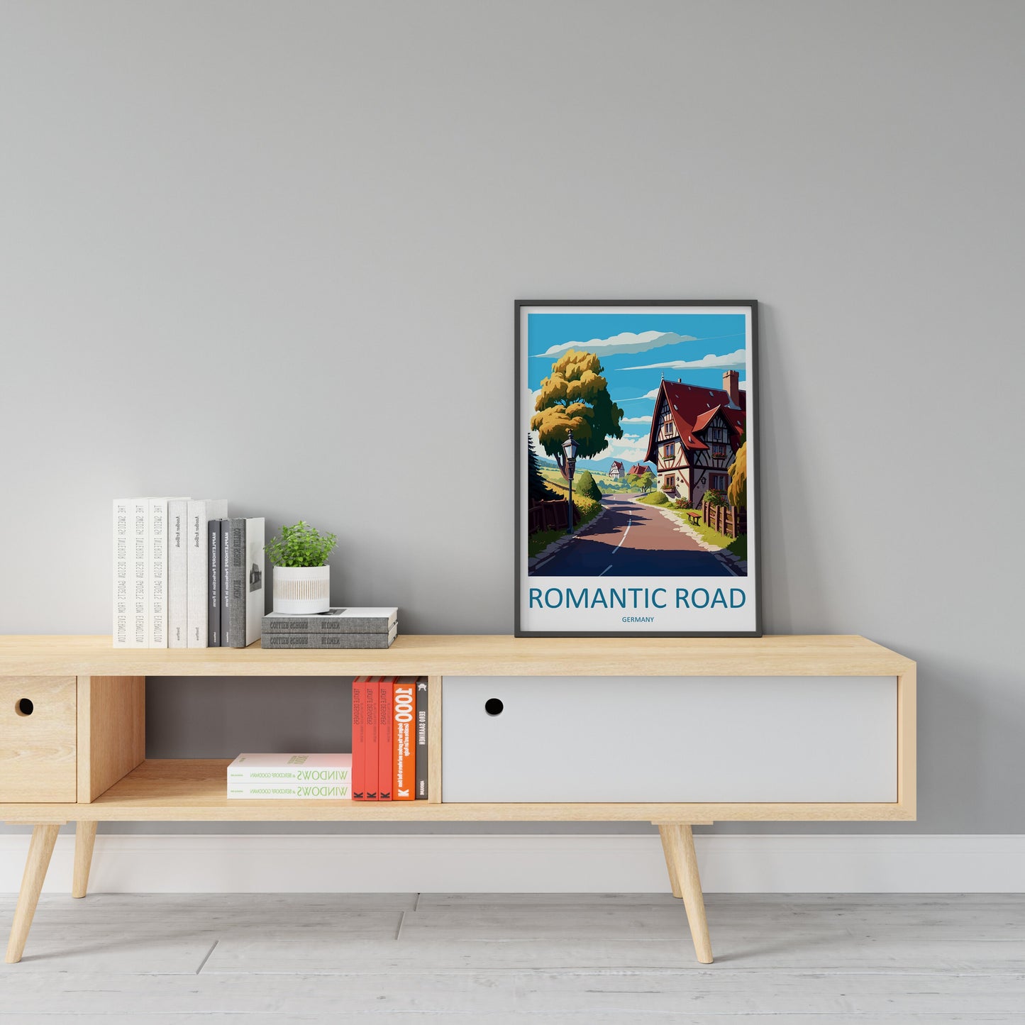 Romantic Road Travel Print Wall Art Romantic Road Wall Hanging Home Décor Romantic Road Gift Art Lovers Germany Art Lover Romantic Road Art