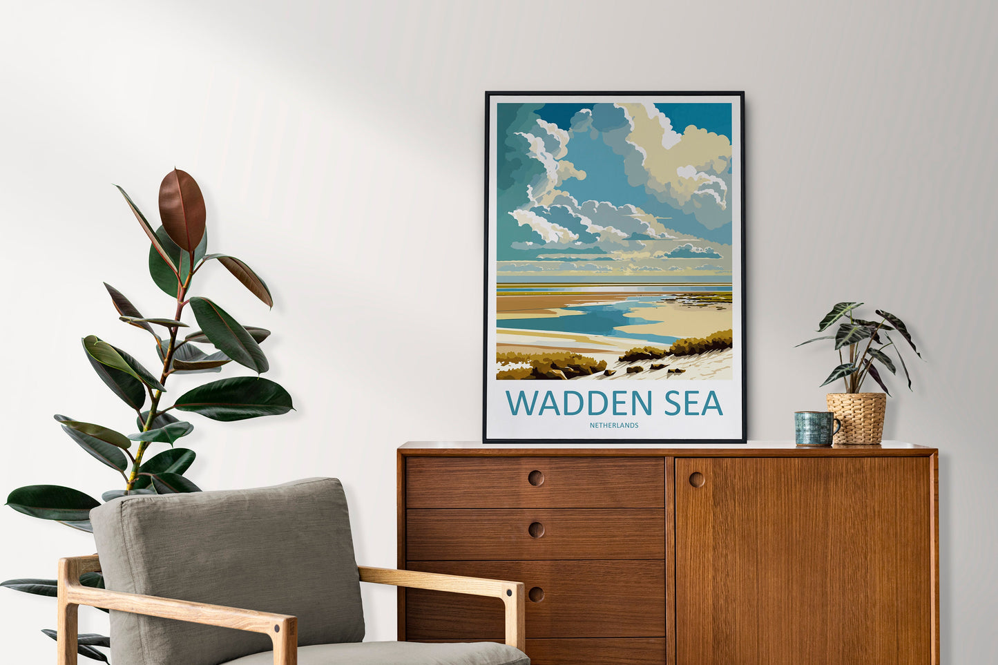 Wadden Sea Travel Print Wall Art Wadden Sea Wall Hanging Home Décor Wadden Sea Gift Art Lovers Netherlands Art Lover Gift Wadden Sea Travel