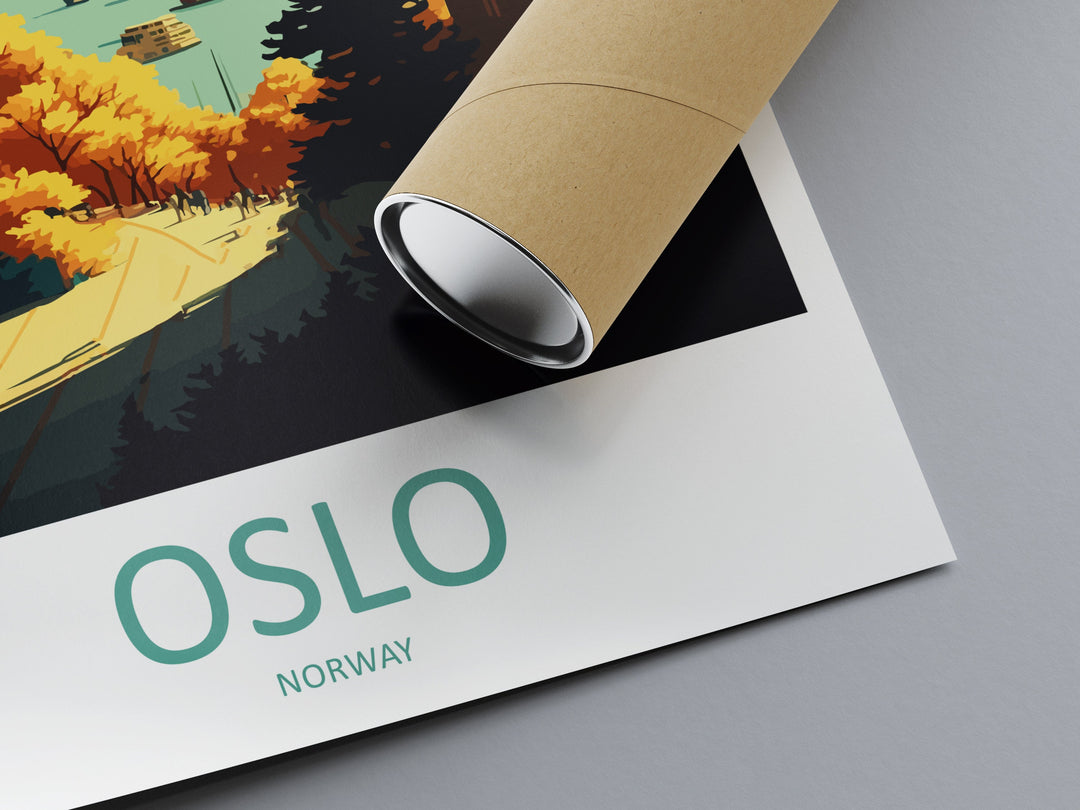 Oslo Travel Print Wall Art Oslo Wall Hanging Home Décor Oslo Gift Art Lovers Norway Art Lover Gift Oslo Travel Art Oslo Wall Decor