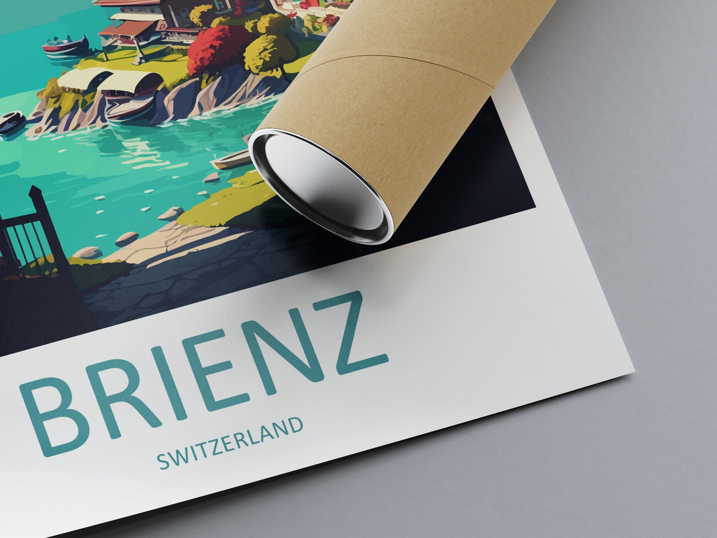 Brienz Travel Print Wall Art Brienz Wall Hanging Home Décor Brienz Gift Art Lovers Switzerland Art Lover Gift Brienz Travel Art