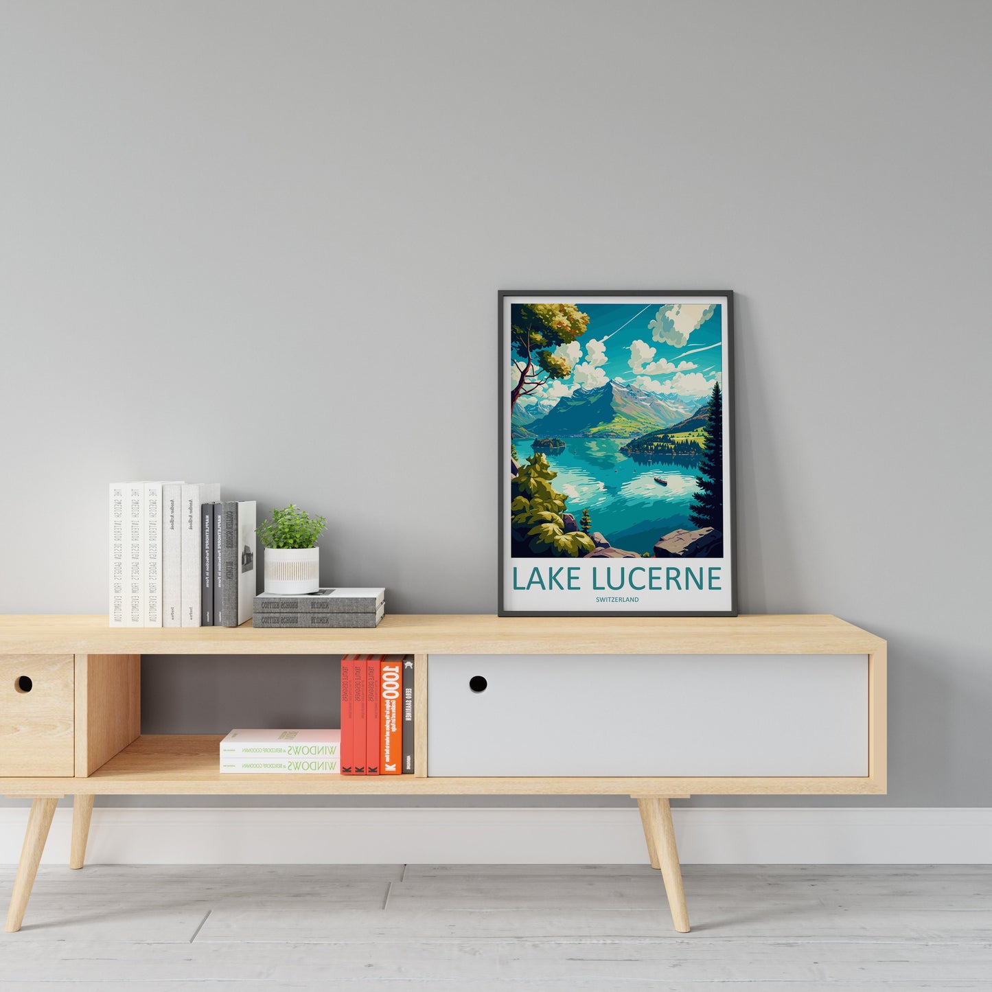 Lake Lucerne Travel Print Wall Art Lake Lucerne Wall Hanging Home Décor Lake Lucerne Gift Art Lovers Switzerland Art Lover Gift Lake Lucerne