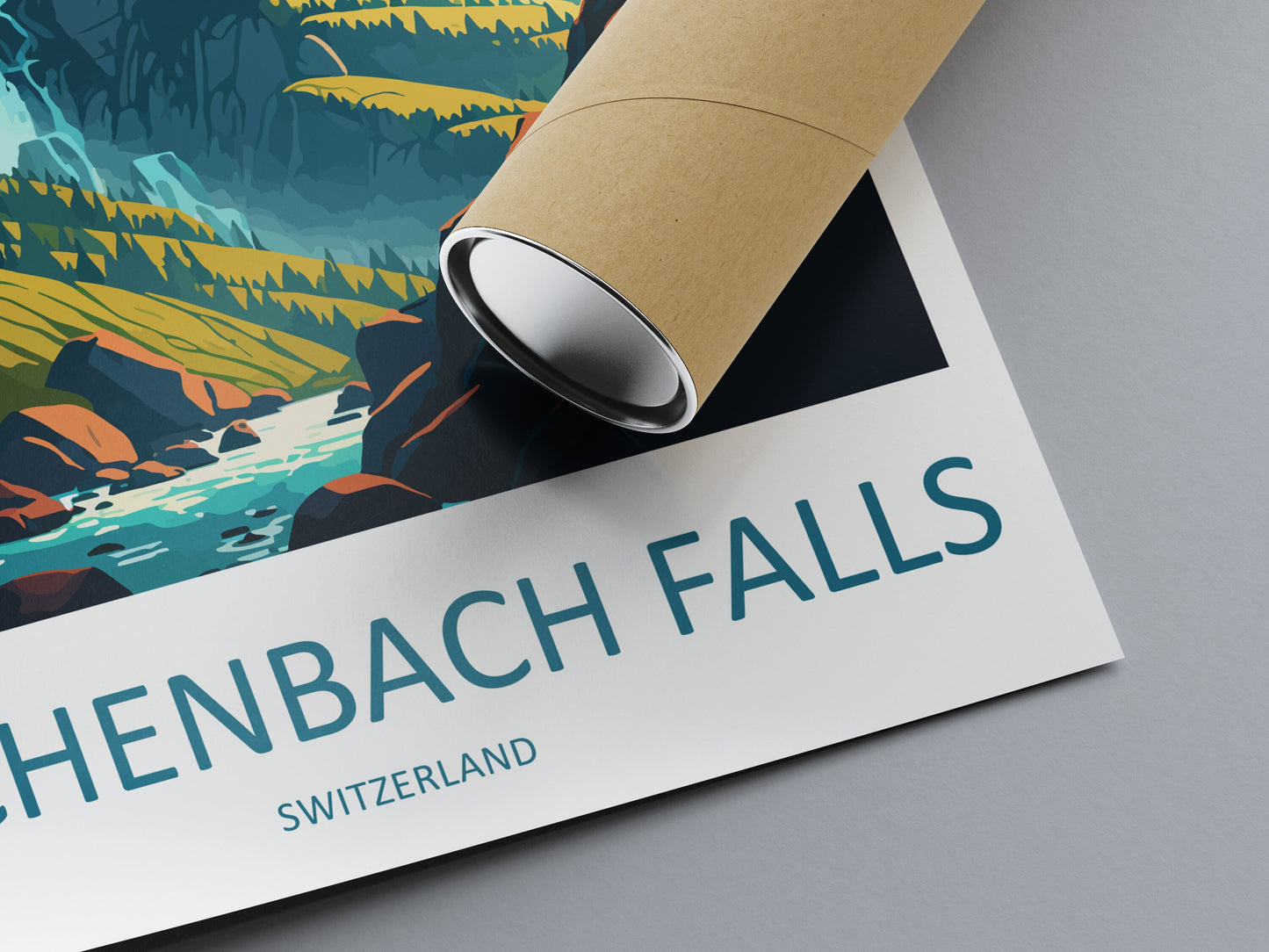 Reichenbach Falls Travel Print Wall Art Reichenbach Falls Wall Hanging Home Décor Reichenbach Falls Gift Art Lovers Switzerland Art Lover