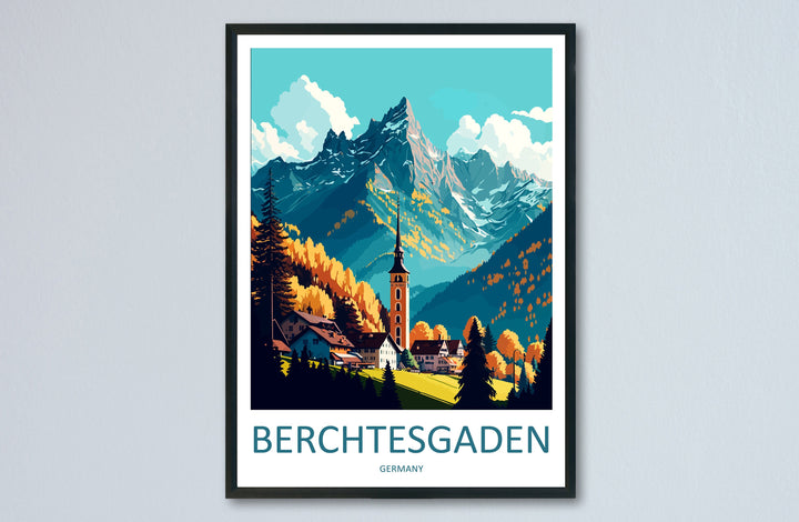 Berchtesgaden Travel Print Wall Art Berchtesgaden Wall Hanging Home Décor Berchtesgaden Gift Art Lovers Germany Art Lover Gift Berchtesgaden