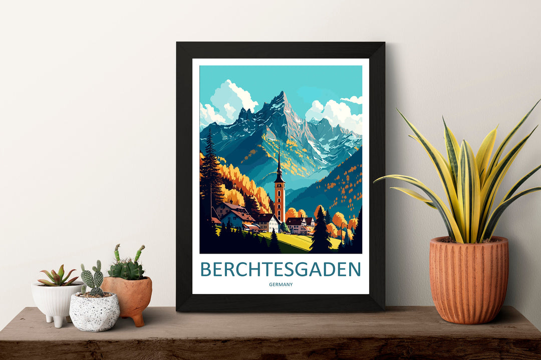 Berchtesgaden Travel Print Wall Art Berchtesgaden Wall Hanging Home Décor Berchtesgaden Gift Art Lovers Germany Art Lover Gift Berchtesgaden