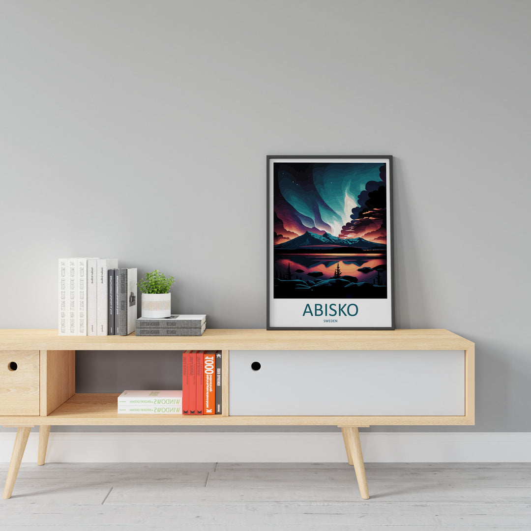 Abisko Travel Print Wall Art Abisko Wall Hanging Home Décor Abisko Gift Art Lovers Sweden Art Lover Gift Abisko Travel Art Poster