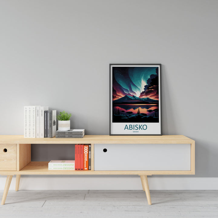 Abisko Travel Print Wall Art Abisko Wall Hanging Home Décor Abisko Gift Art Lovers Sweden Art Lover Gift Abisko Travel Art Poster