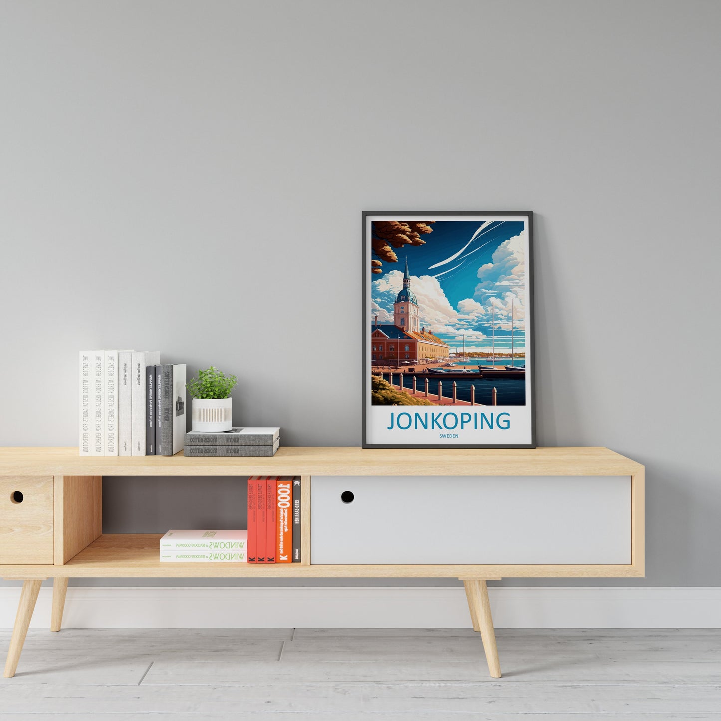 Jonkoping Travel Print Wall Art Jonkoping Wall Hanging Home Décor Jonkoping Gift Art Lovers Sweden Art Lover Gift Jonkoping Travel Art Print