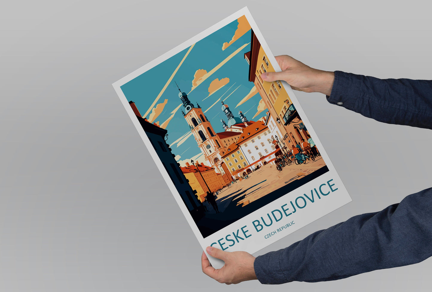 Ceske Budejovice Travel Print Wall Art Ceske Budejovice Wall Hanging Home Décor Ceske Budejovice Gift Art Lovers Czech Republic Art Lover