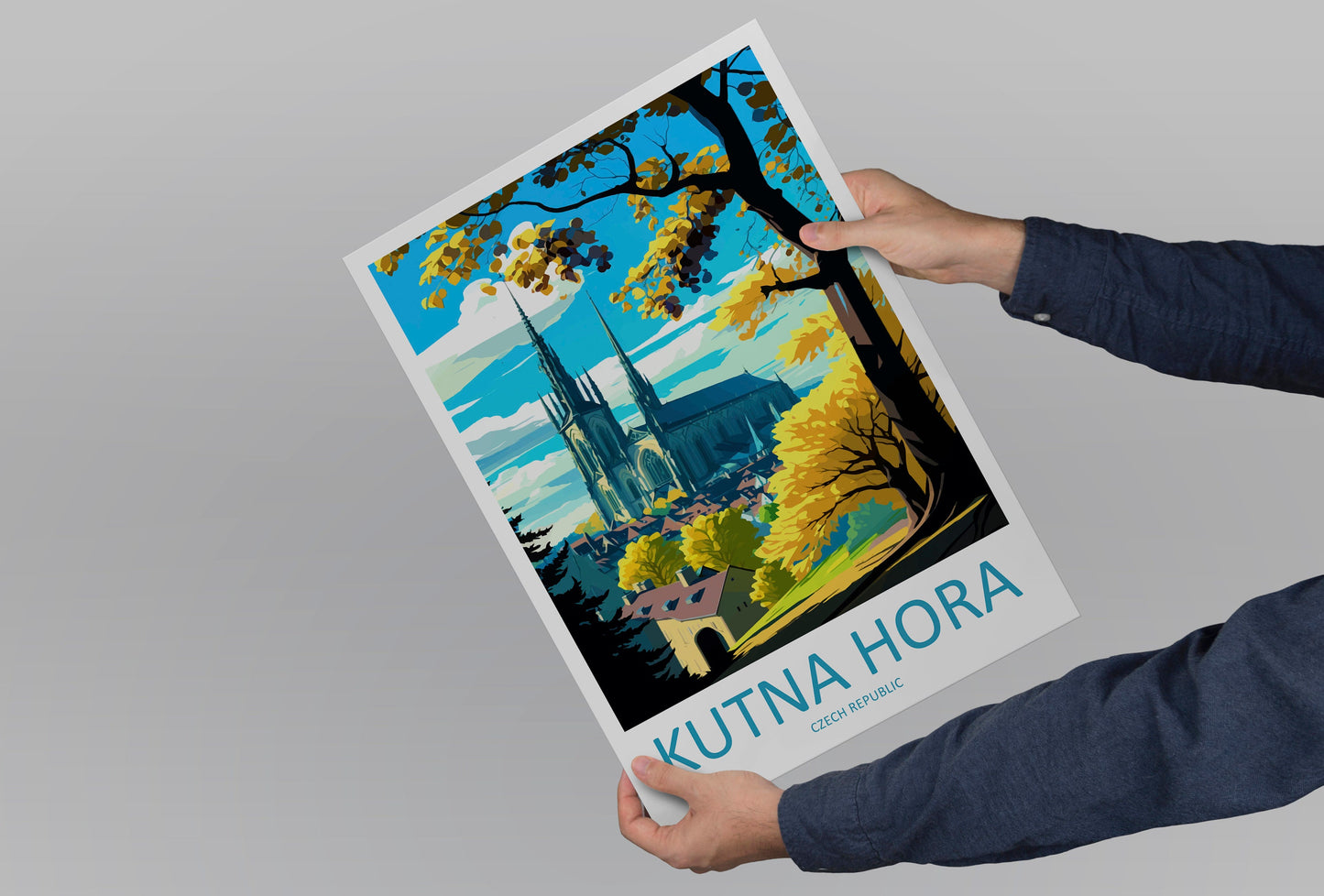 Kutna Hora Travel Print Wall Art Kutna Hora Wall Hanging Home Décor Kutna Hora Gift Art Lovers Czech Republic Art Lover Gift Kutna Hora Art