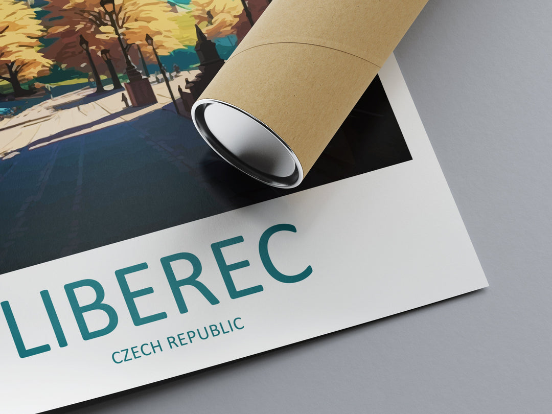 Liberec Travel Print Wall Art Liberec Wall Hanging Home Décor Liberec Gift Art Lovers Czech Republic Art Lover Gift Liberec Art Decor