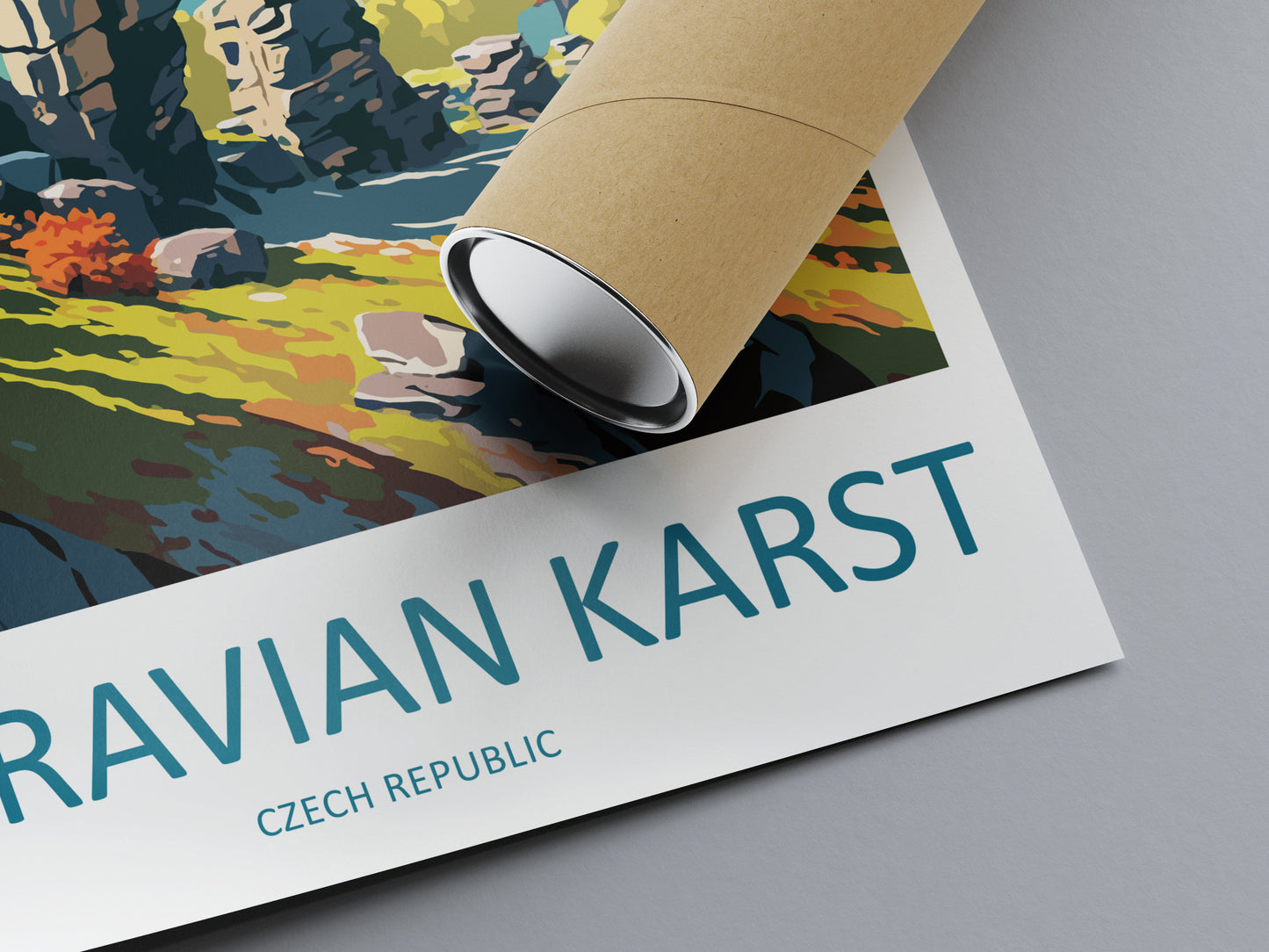 Moravian Karst Travel Print Wall Art Moravian Karst Wall Hanging Home Décor Moravian Karst Gift Art Lovers Czech Republic Art Lover Gift