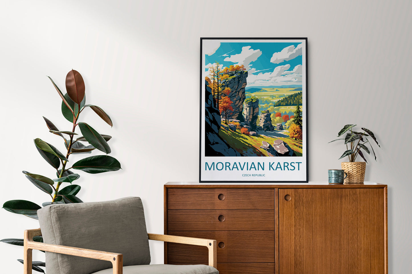 Moravian Karst Travel Print Wall Art Moravian Karst Wall Hanging Home Décor Moravian Karst Gift Art Lovers Czech Republic Art Lover Gift