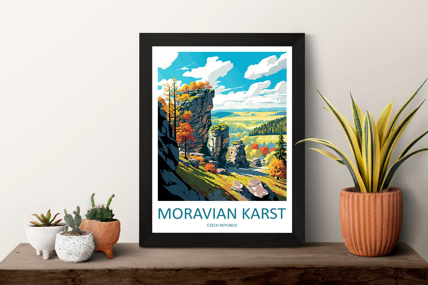 Moravian Karst Travel Print Wall Art Moravian Karst Wall Hanging Home Décor Moravian Karst Gift Art Lovers Czech Republic Art Lover Gift