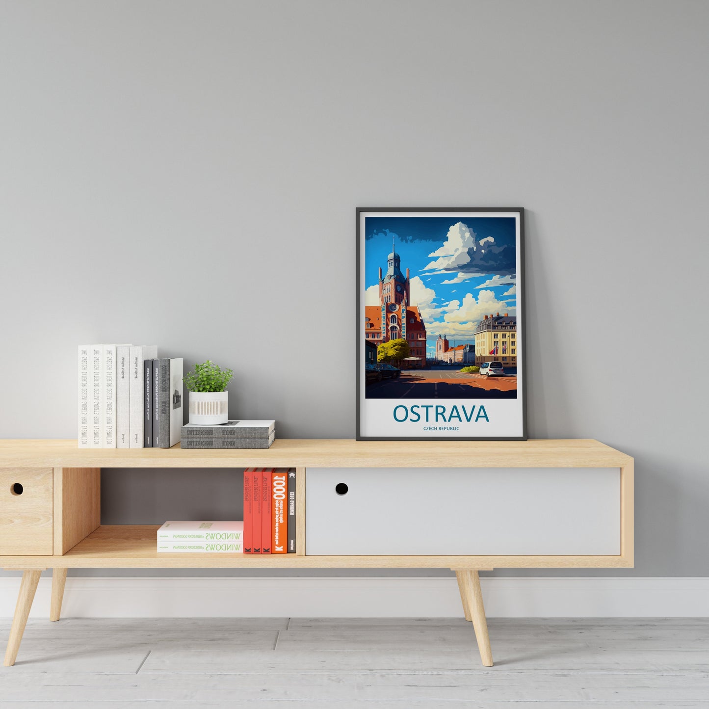 Ostrava Travel Print Wall Art Ostrava Wall Hanging Home Décor Ostrava Gift Art Lovers Czech Republic Art Lover Gift Ostrava Art Decor